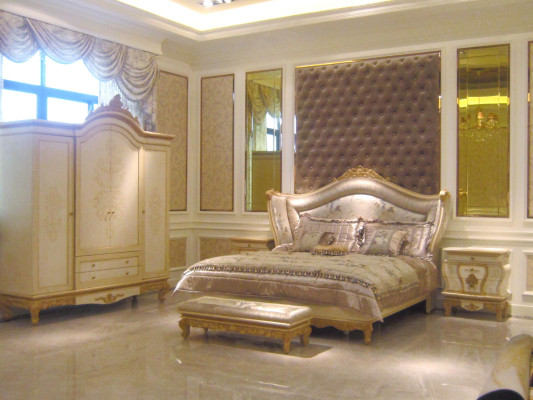 Bedroom Bed Noble Luxury Klass Classic Beds Baroque Rococo Antique