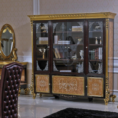 Classic Display case Bookcase Wardrobe Glass Showcases Decoration Baroque Rococo