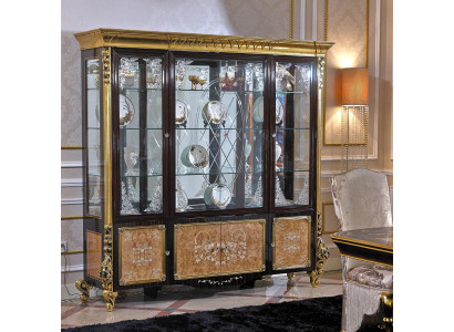 Classic Display case Bookcase Wardrobe Glass Showcases Baroque Rococo