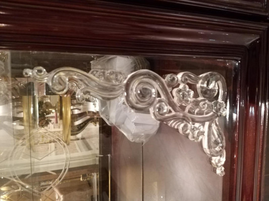 Classic Display case Bookcase Wardrobe Glass Decorative Showcases Rococo Baroque