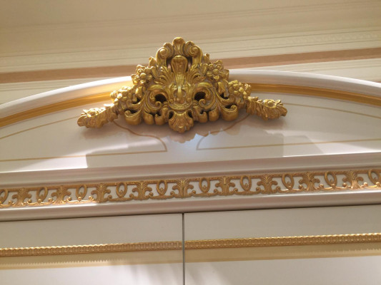 Wardrobe Shelf Storage Wardrobe Cabinets Wood Coat rack Baroque Rococo