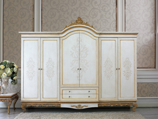 Majestic 6-door wardrobe with 2 pull-out drawers