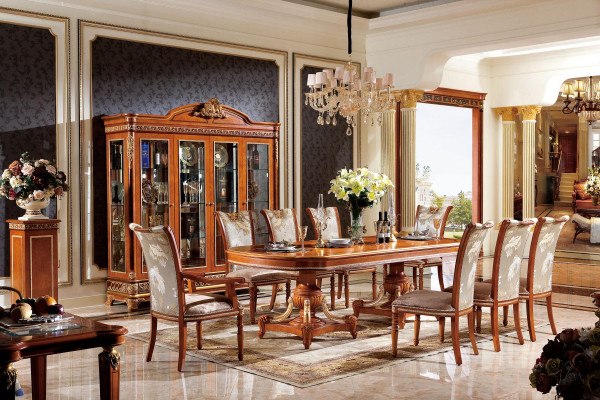 Dining table 4 Chairs Chair Dining room Suite Baroque Rococo Tables Table