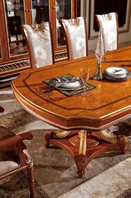 Dining table 4 Chairs Chair Dining room Suite Baroque Rococo Tables Table