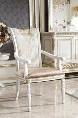 8x Classic s Chair Set Suite Wood Chairs Seat Upholstery Baroque Rococo