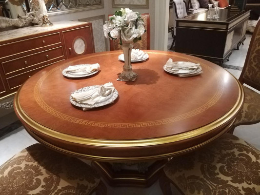 Round Dining room + 4 Chairs Chair Set Suite Round Table Wood Tables Round 5pcs