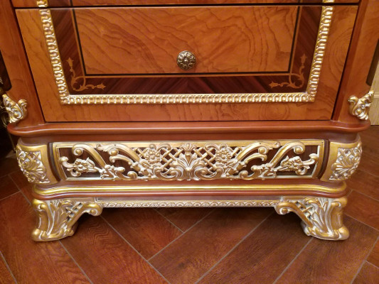 Magnificent Classic Bedroom Set with handmade bed and nightstands