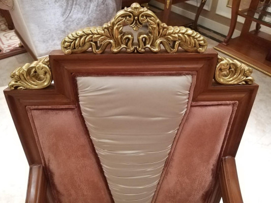 Dining table 6 Chairs Chair Dining room Suite Baroque Rococo Tables Table new 7 pieces.