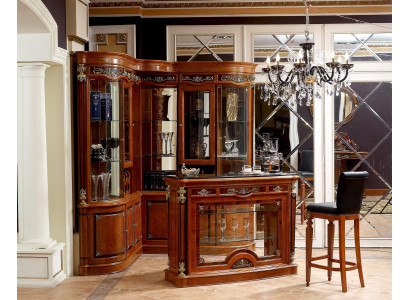 Elegant corner showcase bar corner bar shelf counter bar corner cabinet display case baroque