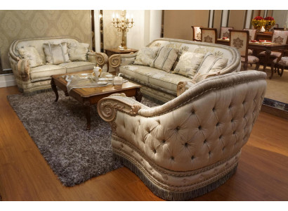 Classic Sofa set 2+1 Rococo Baroque Antique Style Sofa Couch Couches