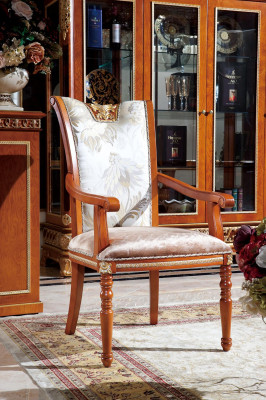 6 Chairs Set Dining room Designer Wood Chair Suite Antique Style Baroque Rococo
