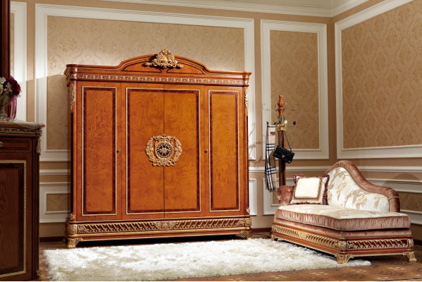 Wardrobe Bedroom Wood Wardrobe Baroque Rococo Cabinets