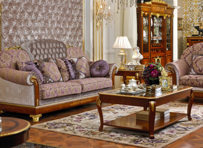 Baroque Rococo Sofa set 3+1 Complete Set Sofa Suite Couch Sofas Upholstery
