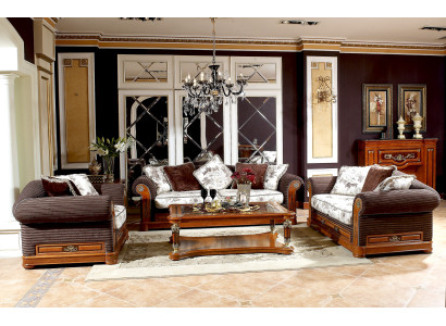 Luxury Mega Class 3+2 Seater Real Handcraft Sofa Couch Upholstery Seat