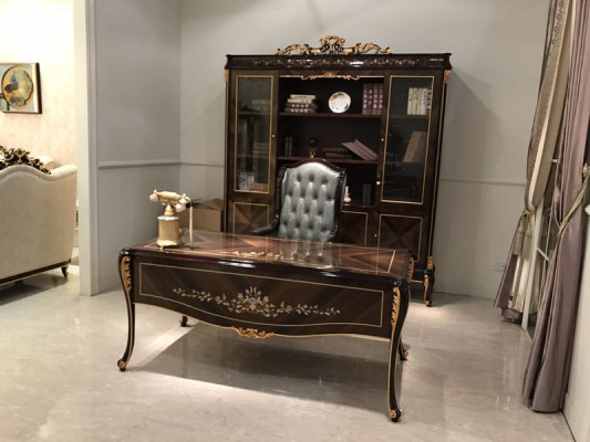Furnishings Study room Office Furniture Table Wardrobe Armchair 3tgl Set Suite