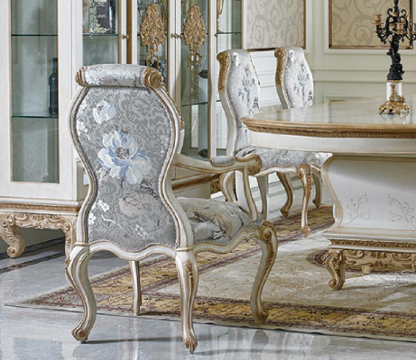 4 Chairs Set Dining room Designer Wood Chair Suite Baroque Rococo Antique Style new