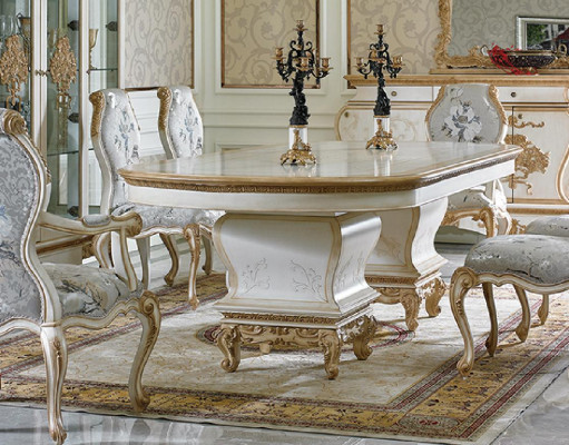4 Chairs Set Dining room Designer Wood Chair Suite Baroque Rococo Antique Style new