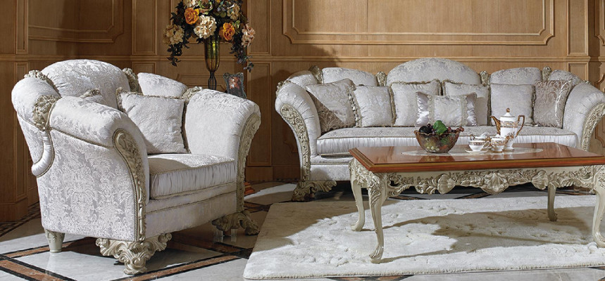 Classic Sofa set 2+1 Baroque Rococo Antique Style Sofa Couch Couches E66 new