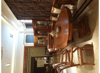 XXL 180cm Dining table Luxury Mega Class Tables with 6 chairs Baroque Rococo 7 pieces.