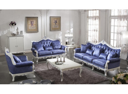 Baroque Rococo Sofa set Sofa Suite Couch Sofas Upholstery 3+1 Complete E36