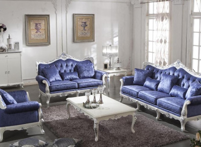 Baroque Rococo Sofa set Sofa Suite Couch Sofas Upholstery 3+1 Complete E36