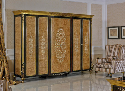 Wardrobe Bedroom E61 Wood Wardrobe Antique Style Baroque Rococo