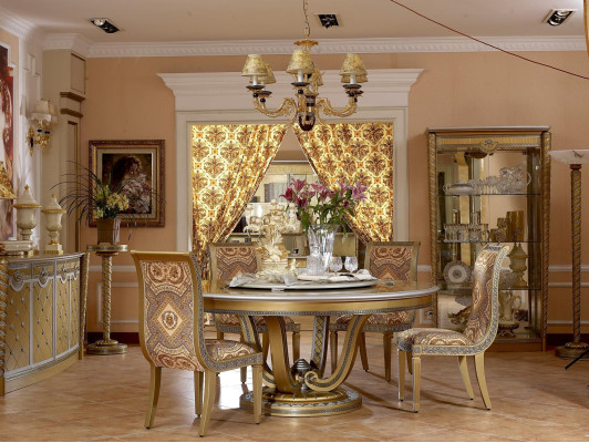 Dining room Set Dining room Table 6 Chairs Chair Suite Wood Tables Baroque Rococo