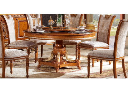 Round Dining room + 6 Chairs Chair Set Suite Round Table Wood Tables Round