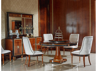 Round Dining room + 8 Chairs Chair Set Suite Round Table Wood Tables Round