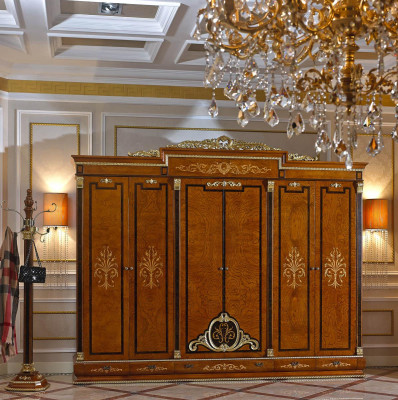 Wardrobe Bedroom Wood Wardrobe Antique Style Decor Rococo Baroque