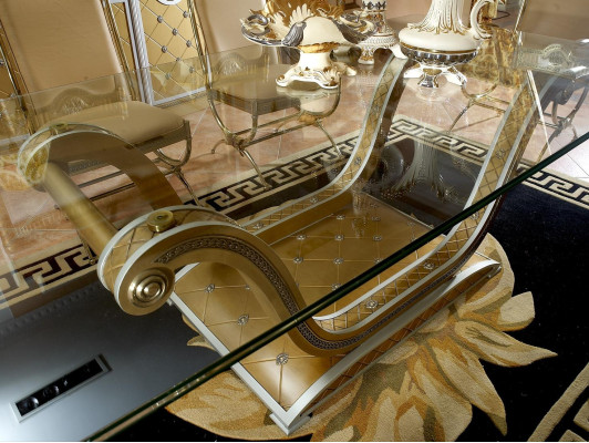 Wall unit Living room Chest of drawers Genuine Holt Baroque Rococo Display case Glass showcases new