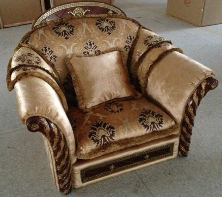 Extra Luxury Class Antique Style Baroque Rococo Upholstery Furniture Sofa Couch Set 3+2+1