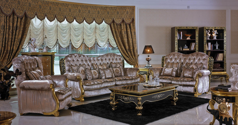 Classic sofa set 3+2+1 antique style sofa couch couches E61 baroque