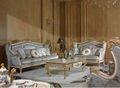 Baroque Rococo Sofa set Sofa Suite Couch Sofas Upholstery 3+2 Complete E57