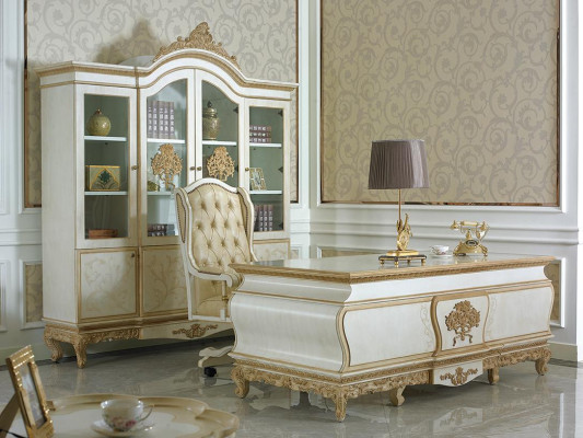 Elegant office set in classic style, consisting of 3 pieces of furniture