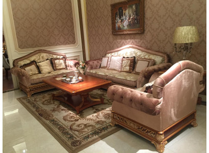 Sofa set 3+2+1 Seater Classic Living landscape Sofas Couches Upholstery