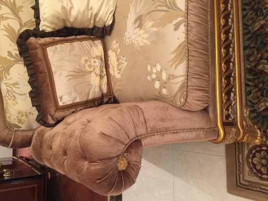Sofa set 3+2+1 Seater Classic Living landscape Sofas Couches Upholstery