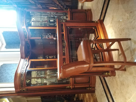 Classic s bar ensemble: bar counter, bar cabinet & Bar chairs