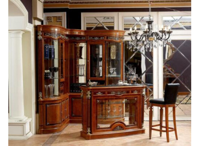 Luxury Furniture Bar Counter Classic Antil Style Display Case Stool Table Baroque