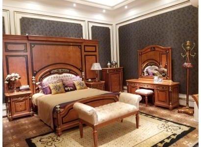 Magnificent baroque bedroom set consisting of 9 parts