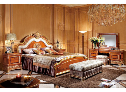 Bedroom Complete Set Chest of drawers Dressing table Bed Suite Baroque Rococo E62