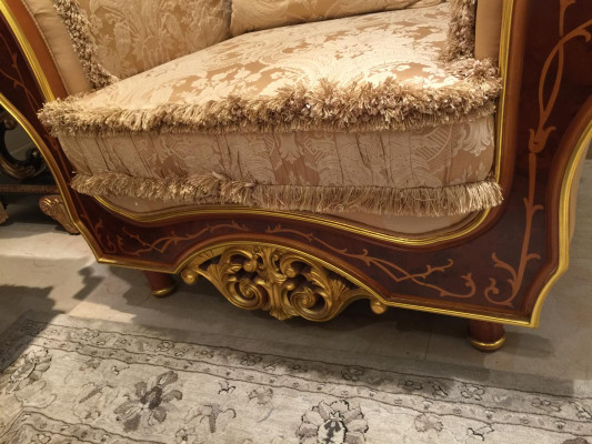 Sofa set Classic 3+2+1 Rococo Baroque Antique Style Sofa Couches Couch