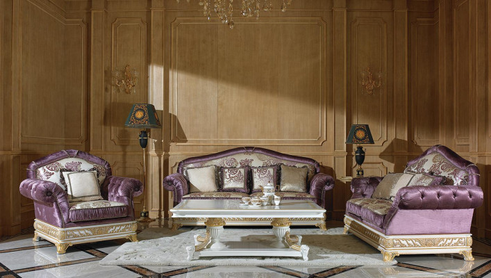 Classic Sofa set 3+1 Baroque Rococo Antique Style Sofa Couch Couches Sofas