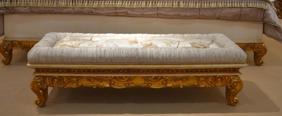 5-piece bedroom complete set with artistic carvings