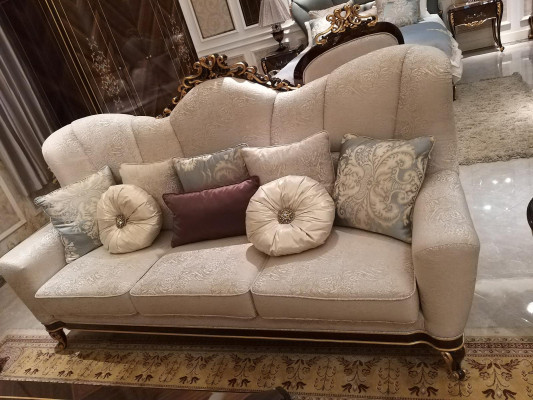 Classic Sofa set 3+2+1 Italian Seat Furniture Couch Sofa Upholstery 3-piece.