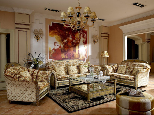 3+2+1 Sofa set Couch Classic Textile Fabric Couches Upholstery Sofa Sets