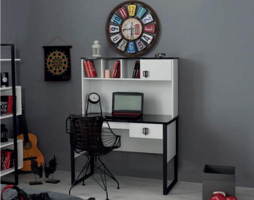 Youth Room Set Bed Bedside table Bookshelf Desk Wardrobe Design Modern