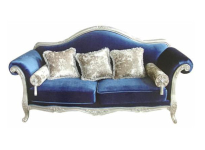 Two-seater Throne Sofa Royal Upholstery Velvet 2 Seater Antique Style Chesterfield