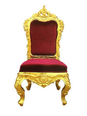 Chair Throne Armchair Set Dining room Designer Wood Antique Style Rococo Baroque