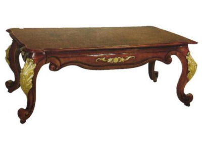 Baroque Rococo Extra Class Coffee table Wood Table Side Sofa Couch
